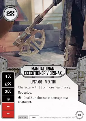 Mandalorian Executioner Vibro-Ax