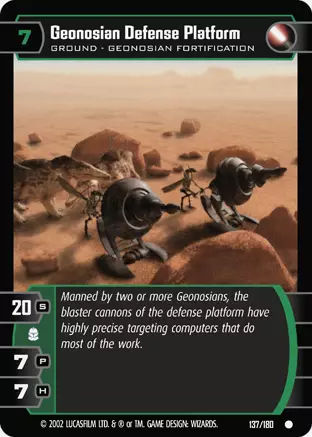 Geonosian Defense Platform