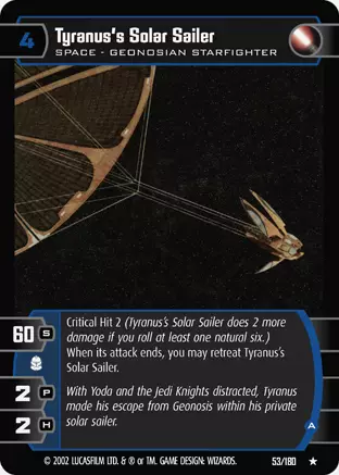 Tyranus's Solar Sailer (A)