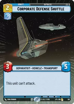 Corporate Defense Shuttle HyperSpace