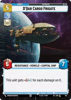 D'Qar Cargo Frigate HyperSpace