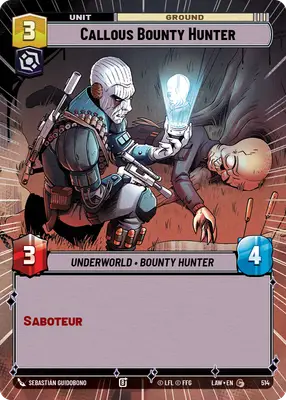 Callous Bounty Hunter HyperSpace