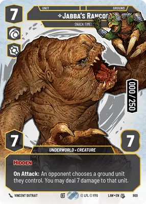 Jabba's Rancor Serialized Prestige