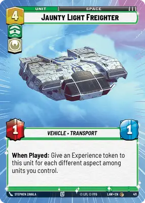 Jaunty Light Freighter HyperSpace