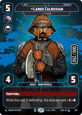 Lando Calrissian Serialized Prestige