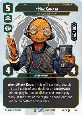 Maz Kanata Serialized Prestige