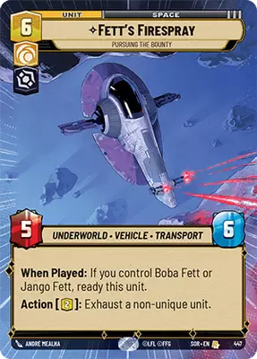 Fett's Firespray HyperSpace