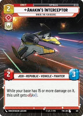 Anakin's Interceptor HyperSpace
