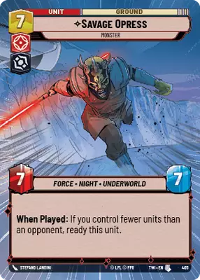 Savage Opress HyperSpace