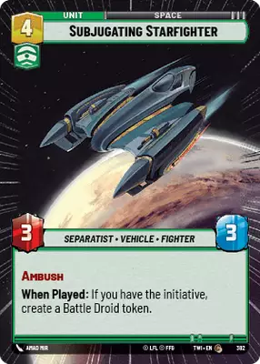Subjugating Starfighter HyperSpace