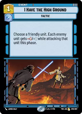I Have the High Ground