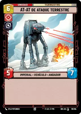 AT-AT de ataque terrestre