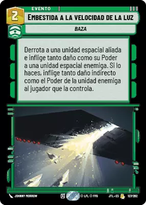 Embestida a la velocidad de la luz