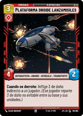 Plataforma droide lanzamisiles