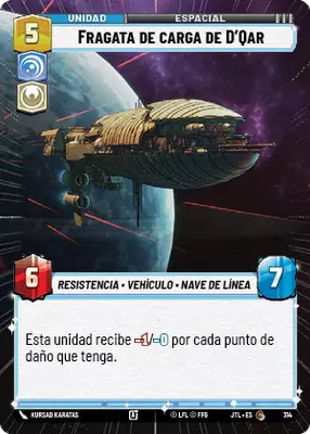 Fragata de carga de D'Qar HyperSpace