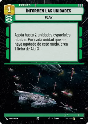 Informen las unidades HyperSpace