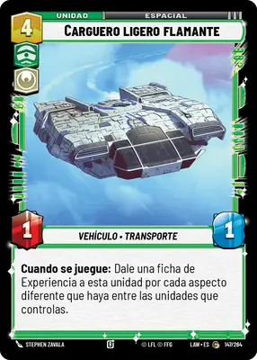 Carguero ligero flamante