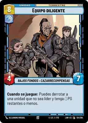 Equipo diligente
