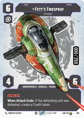 Firespray de Fett Serialized Prestige