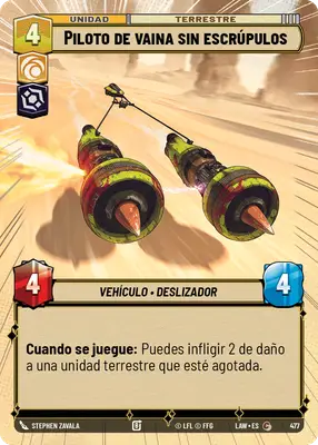 Piloto de vaina sin escrúpulos HyperSpace