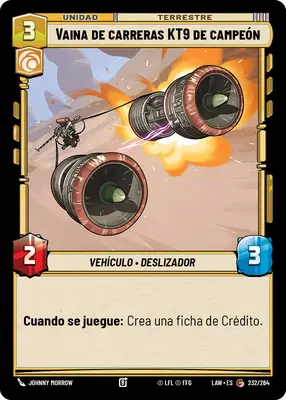 Vaina de carreras KT9 de campeón