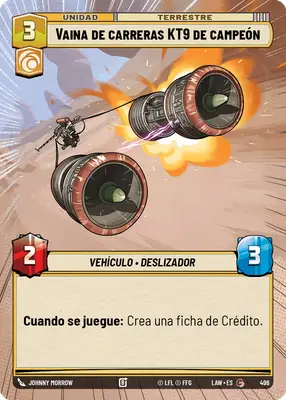 Vaina de carreras KT9 de campeón HyperSpace