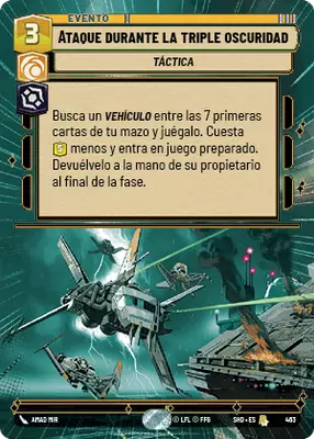 Ataque durante la triple oscuridad HyperSpace