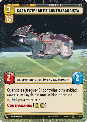 Caza estelar de contrabandista HyperSpace