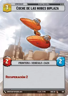 Coche de las nubes biplaza HyperSpace