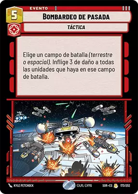 Bombardeo de pasada