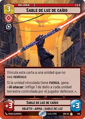 Sable de luz de caído HyperSpace