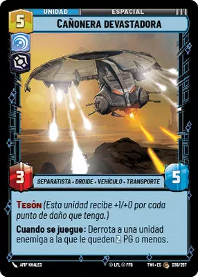 Cañonera devastadora
