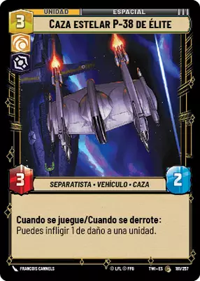 Caza estelar P-38 de élite