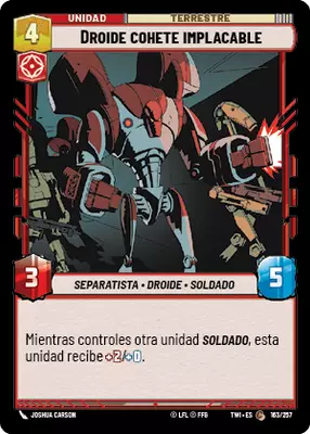 Droide cohete implacable