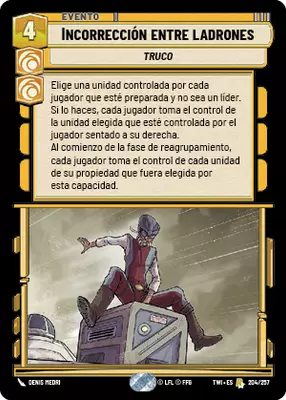 Incorrección entre ladrones