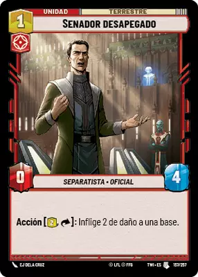 Senador desapegado
