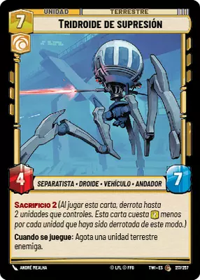Tridroide de supresión