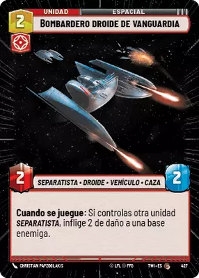 Bombardero droide de vanguardia HyperSpace