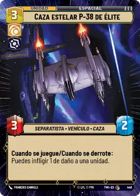 Caza estelar P-38 de élite HyperSpace