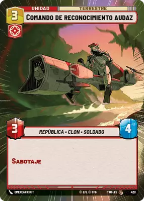 Comando de reconocimiento audaz HyperSpace