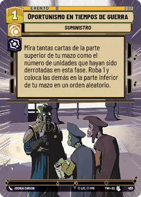 Oportunismo en tiempos de guerra HyperSpace