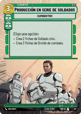 Producción en serie de soldados HyperSpace