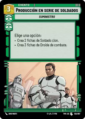 Producción en serie de soldados