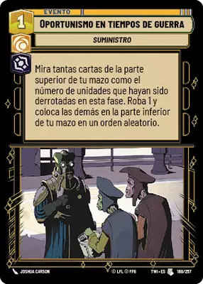 Oportunismo en tiempos de guerra